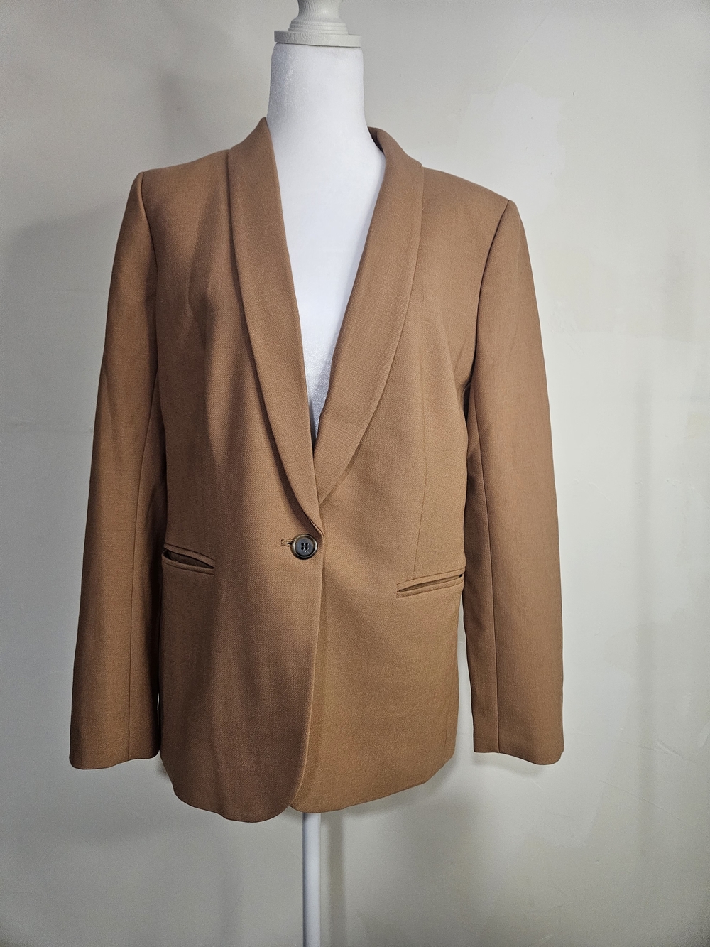 JCrew tan wool blend blazer size 8